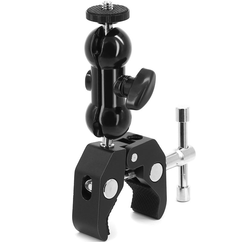 Anwenk Double Ballhead Ball Arm Camera Clamp Mount Monitor Mount Bracket with Super Clamp Compatible with Ronin M Ronin MX Freefly MOVI - Image 1